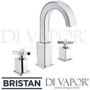 Bristan CAS 3HBAS C Casino / Cascade 3 Hole Basin Mixer with Clicker Waste Tap Spare Parts